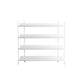 Contemporary Metal Etagere Bookshelf Open Office and Living Room Bookcase 39.4"L x 12.6"W x 49.2"H White Clearhalo 'Bookcases' 'furn' 'furn_bookcases' 'Furniture' 'furniture_bookcases' 'Office Furniture' 4969444