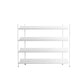 Contemporary Metal Etagere Bookshelf Open Office and Living Room Bookcase 47.2"L x 12.6"W x 49.2"H White Clearhalo 'Bookcases' 'furn' 'furn_bookcases' 'Furniture' 'furniture_bookcases' 'Office Furniture' 4969445