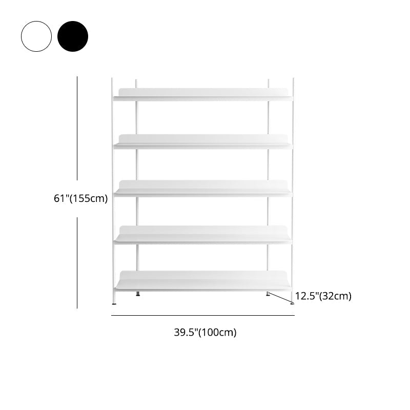 Contemporary Metal Etagere Bookshelf Open Office and Living Room Bookcase Clearhalo 'Bookcases' 'furn' 'furn_bookcases' 'Furniture' 'furniture_bookcases' 'Office Furniture' 4969457