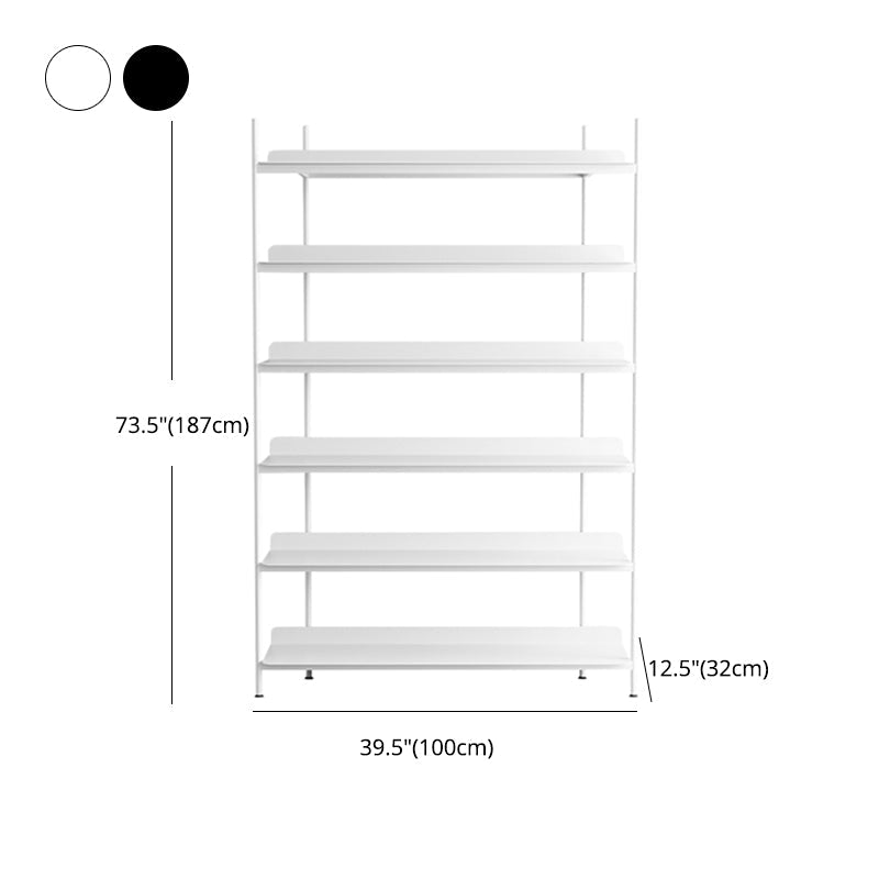 Contemporary Metal Etagere Bookshelf Open Office and Living Room Bookcase Clearhalo 'Bookcases' 'furn' 'furn_bookcases' 'Furniture' 'furniture_bookcases' 'Office Furniture' 4969459