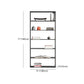 70.87"H Bookshelf Open Back Modern Style Bookcase for Home and Office Clearhalo 'Bookcases' 'furn' 'furn_bookcases' 'Furniture' 'furniture_bookcases' 'Office Furniture' 4969475
