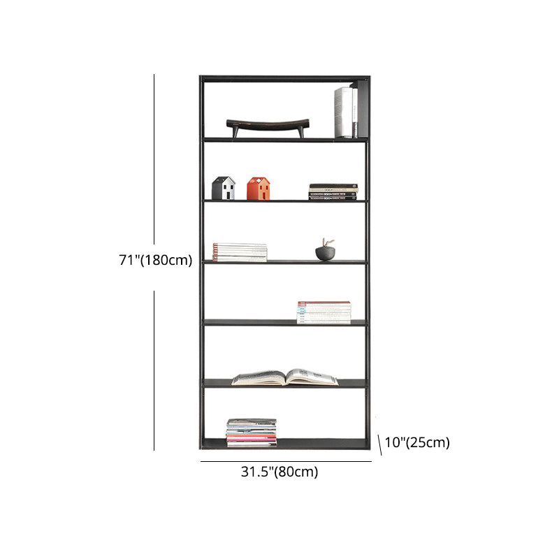70.87"H Bookshelf Open Back Modern Style Bookcase for Home and Office Clearhalo 'Bookcases' 'furn' 'furn_bookcases' 'Furniture' 'furniture_bookcases' 'Office Furniture' 4969475