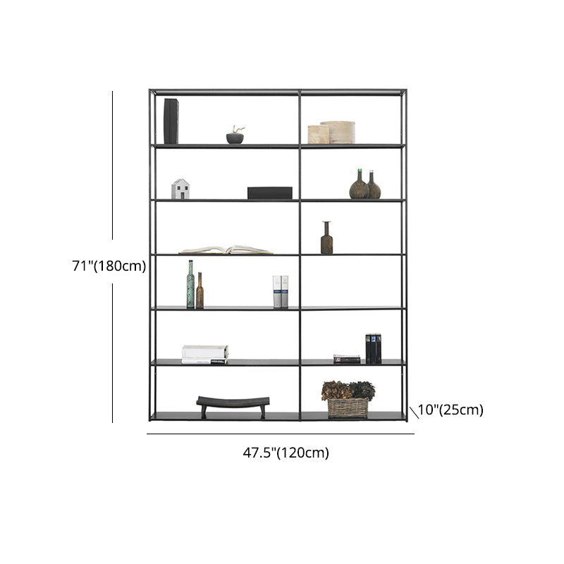 70.87"H Bookshelf Open Back Modern Style Bookcase for Home and Office Clearhalo 'Bookcases' 'furn' 'furn_bookcases' 'Furniture' 'furniture_bookcases' 'Office Furniture' 4969477