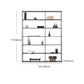 70.87"H Bookshelf Open Back Modern Style Bookcase for Home and Office Clearhalo 'Bookcases' 'furn' 'furn_bookcases' 'Furniture' 'furniture_bookcases' 'Office Furniture' 4969479