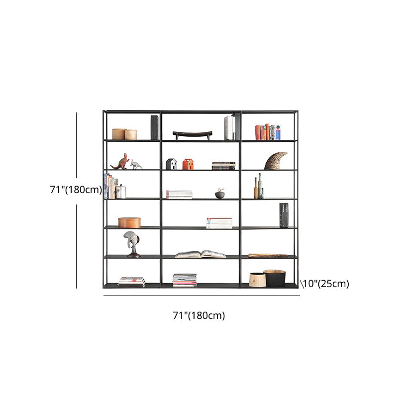 70.87"H Bookshelf Open Back Modern Style Bookcase for Home and Office Clearhalo 'Bookcases' 'furn' 'furn_bookcases' 'Furniture' 'furniture_bookcases' 'Office Furniture' 4969480