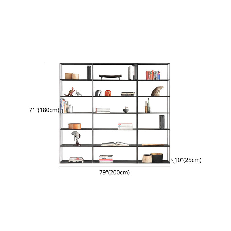 70.87"H Bookshelf Open Back Modern Style Bookcase for Home and Office Clearhalo 'Bookcases' 'furn' 'furn_bookcases' 'Furniture' 'furniture_bookcases' 'Office Furniture' 4969481