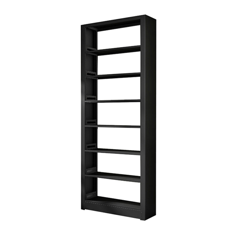 7 Shelf Metal Bookcase Contemporary Open Bookshelf for Home Office 31.5"L x 11.8"W x 94.5"H Black Clearhalo 'Bookcases' 'furn' 'furn_bookcases' 'Furniture' 'furniture_bookcases' 'Office Furniture' 4969483