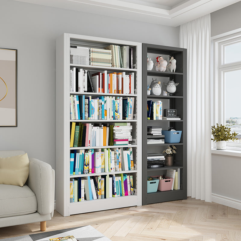 7 Shelf Metal Bookcase Contemporary Open Bookshelf for Home Office Clearhalo 'Bookcases' 'furn' 'furn_bookcases' 'Furniture' 'furniture_bookcases' 'Office Furniture' 4969487