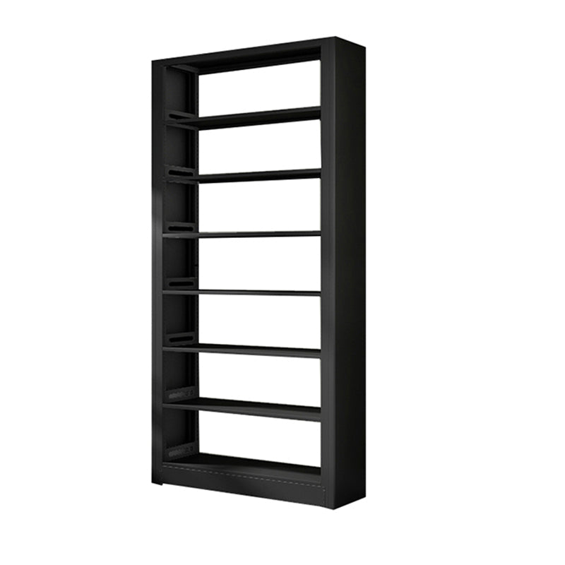 7 Shelf Metal Bookcase Contemporary Open Bookshelf for Home Office 43.3"L x 11.8"W x 94.5"H Black Clearhalo 'Bookcases' 'furn' 'furn_bookcases' 'Furniture' 'furniture_bookcases' 'Office Furniture' 4969488