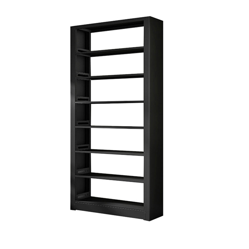 7 Shelf Metal Bookcase Contemporary Open Bookshelf for Home Office 47.2"L x 11.8"W x 94.5"H Black Clearhalo 'Bookcases' 'furn' 'furn_bookcases' 'Furniture' 'furniture_bookcases' 'Office Furniture' 4969491