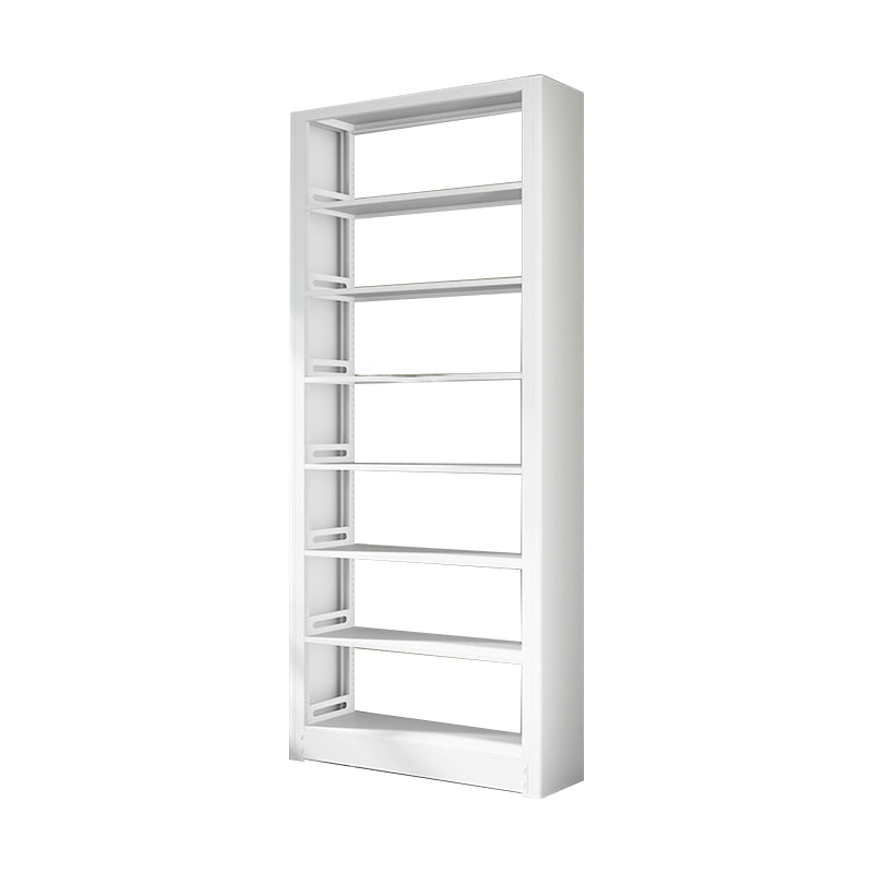 7 Shelf Metal Bookcase Contemporary Open Bookshelf for Home Office 35.4"L x 11.8"W x 94.5"H White Clearhalo 'Bookcases' 'furn' 'furn_bookcases' 'Furniture' 'furniture_bookcases' 'Office Furniture' 4969494