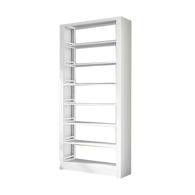7 Shelf Metal Bookcase Contemporary Open Bookshelf for Home Office 43.3"L x 11.8"W x 94.5"H White Clearhalo 'Bookcases' 'furn' 'furn_bookcases' 'Furniture' 'furniture_bookcases' 'Office Furniture' 4969498