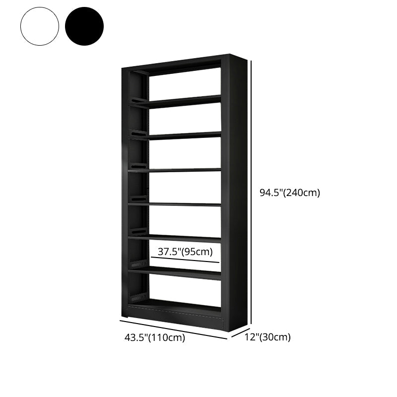 7 Shelf Metal Bookcase Contemporary Open Bookshelf for Home Office Clearhalo 'Bookcases' 'furn' 'furn_bookcases' 'Furniture' 'furniture_bookcases' 'Office Furniture' 4969503