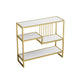 Modern Style Etagere Bookcase Open Back Metal Home Bookshelf 34.6"L x 11.8"W x 31.5"H Clearhalo 'Bookcases' 'furn' 'furn_bookcases' 'Furniture' 'furniture_bookcases' 'Office Furniture' 4969513