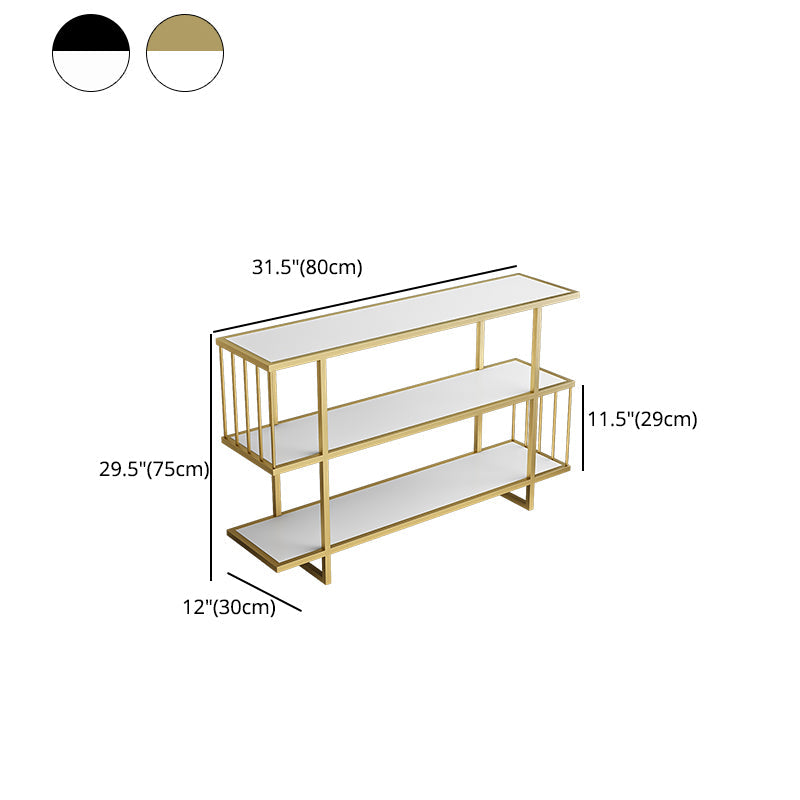 Modern Style Etagere Bookcase Open Back Metal Home Bookshelf Clearhalo 'Bookcases' 'furn' 'furn_bookcases' 'Furniture' 'furniture_bookcases' 'Office Furniture' 4969523