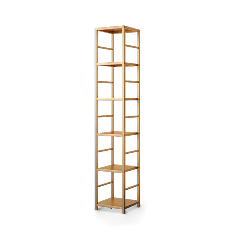 11.81"W Bookshelf Open Back Modern Style Bookcase for Home and Office 11.8"L x 11.8"W x 65"H Gold Clearhalo 'Bookcases' 'furn' 'furn_bookcases' 'Furniture' 'furniture_bookcases' 'Office Furniture' 4969530