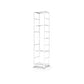 11.81"W Bookshelf Open Back Modern Style Bookcase for Home and Office 11.8"L x 11.8"W x 52.4"H White Clearhalo 'Bookcases' 'furn' 'furn_bookcases' 'Furniture' 'furniture_bookcases' 'Office Furniture' 4969539