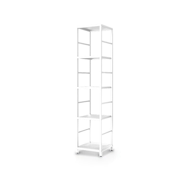 11.81"W Bookshelf Open Back Modern Style Bookcase for Home and Office 11.8"L x 11.8"W x 52.4"H White Clearhalo 'Bookcases' 'furn' 'furn_bookcases' 'Furniture' 'furniture_bookcases' 'Office Furniture' 4969539