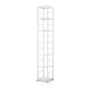 11.81"W Bookshelf Open Back Modern Style Bookcase for Home and Office 11.8"L x 11.8"W x 77.6"H White Clearhalo 'Bookcases' 'furn' 'furn_bookcases' 'Furniture' 'furniture_bookcases' 'Office Furniture' 4969543
