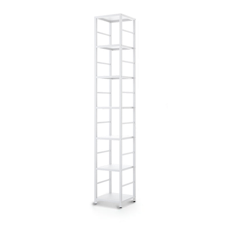 11.81"W Bookshelf Open Back Modern Style Bookcase for Home and Office 11.8"L x 11.8"W x 77.6"H White Clearhalo 'Bookcases' 'furn' 'furn_bookcases' 'Furniture' 'furniture_bookcases' 'Office Furniture' 4969543