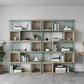 Modern Living Room Etagere Bookshelf Metal Frame Solid Wood Shelf Bookcase Clearhalo 'Bookcases' 'furn' 'furn_bookcases' 'Furniture' 'furniture_bookcases' 'Office Furniture' 4969548