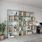 Modern Living Room Etagere Bookshelf Metal Frame Solid Wood Shelf Bookcase Clearhalo 'Bookcases' 'furn' 'furn_bookcases' 'Furniture' 'furniture_bookcases' 'Office Furniture' 4969552