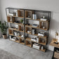 Modern Living Room Etagere Bookshelf Metal Frame Solid Wood Shelf Bookcase Clearhalo 'Bookcases' 'furn' 'furn_bookcases' 'Furniture' 'furniture_bookcases' 'Office Furniture' 4969566