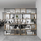 Modern Living Room Etagere Bookshelf Metal Frame Solid Wood Shelf Bookcase Clearhalo 'Bookcases' 'furn' 'furn_bookcases' 'Furniture' 'furniture_bookcases' 'Office Furniture' 4969570