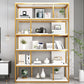 Vertical Metal Frame Etagere Bookshelf Manufactured Wood Shelf Bookcase for Living Room 47.2"L x 11.8"W x 69.7"H White-Gold Clearhalo 'Bookcases' 'furn' 'furn_bookcases' 'Furniture' 'furniture_bookcases' 'Office Furniture' 4969591