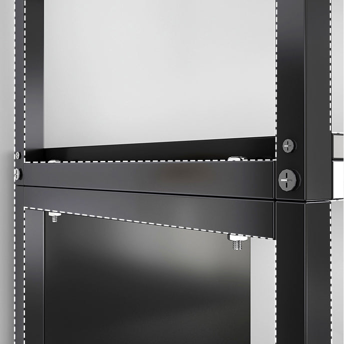 Vertical Metal Frame Etagere Bookshelf Manufactured Wood Shelf Bookcase for Living Room Clearhalo 'Bookcases' 'furn' 'furn_bookcases' 'Furniture' 'furniture_bookcases' 'Office Furniture' 4969594