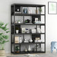 Vertical Metal Frame Etagere Bookshelf Manufactured Wood Shelf Bookcase for Living Room Clearhalo 'Bookcases' 'furn' 'furn_bookcases' 'Furniture' 'furniture_bookcases' 'Office Furniture' 4969598