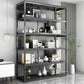 Vertical Metal Frame Etagere Bookshelf Manufactured Wood Shelf Bookcase for Living Room Clearhalo 'Bookcases' 'furn' 'furn_bookcases' 'Furniture' 'furniture_bookcases' 'Office Furniture' 4969600
