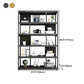 Vertical Metal Frame Etagere Bookshelf Manufactured Wood Shelf Bookcase for Living Room Clearhalo 'Bookcases' 'furn' 'furn_bookcases' 'Furniture' 'furniture_bookcases' 'Office Furniture' 4969605