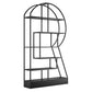 Urban Metal Etagere Bookshelf Vertical Open Bookcase for Home Office Black Clearhalo 'Bookcases' 'furn' 'furn_bookcases' 'Furniture' 'furniture_bookcases' 'Office Furniture' 4969610