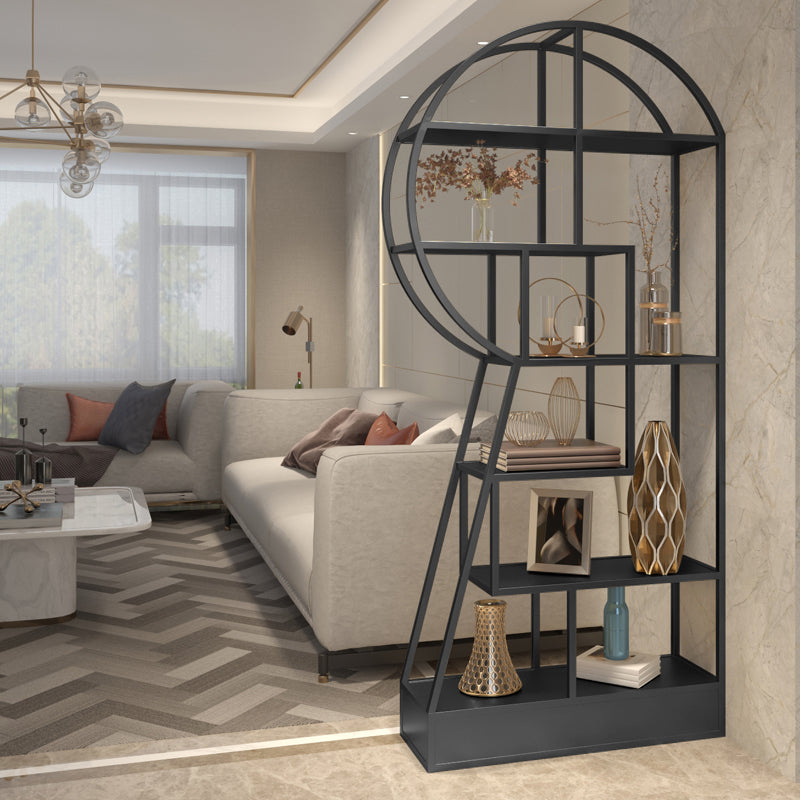 Urban Metal Etagere Bookshelf Vertical Open Bookcase for Home Office Clearhalo 'Bookcases' 'furn' 'furn_bookcases' 'Furniture' 'furniture_bookcases' 'Office Furniture' 4969613