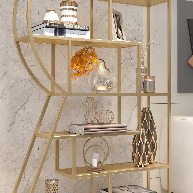 Urban Metal Etagere Bookshelf Vertical Open Bookcase for Home Office Clearhalo 'Bookcases' 'furn' 'furn_bookcases' 'Furniture' 'furniture_bookcases' 'Office Furniture' 4969619