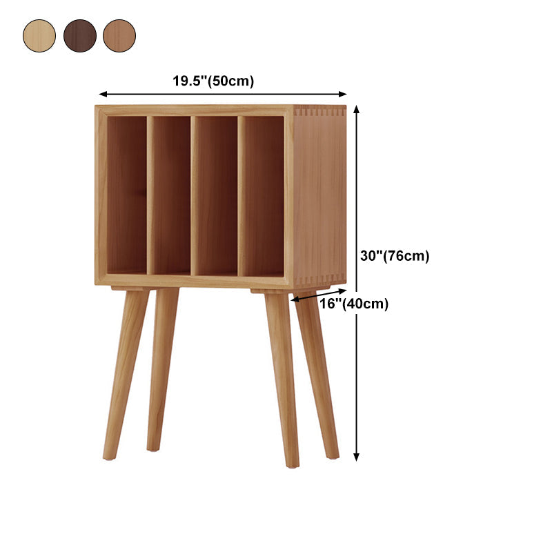 Contemporary Style Standard Bookcase Wooden Vertical Closed Back BookShelf Clearhalo 'Bookcases' 'furn' 'furn_bookcases' 'Furniture' 'furniture_bookcases' 'Office Furniture' 4969643