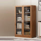 Manufactured Wood Standard Bookshelf Brown Vertical Bookcase with Door and Drawer 31.5"L x 11.8"W x 51.2"H Hutch Clearhalo 'Bookcases' 'furn' 'furn_bookcases' 'Furniture' 'furniture_bookcases' 'Office Furniture' 4969666