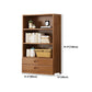 Manufactured Wood Standard Bookshelf Brown Vertical Bookcase with Door and Drawer Clearhalo 'Bookcases' 'furn' 'furn_bookcases' 'Furniture' 'furniture_bookcases' 'Office Furniture' 4969683