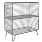 Modern Style Bookcase Standard Closed Back Metal Bookshelf for Home 24"L x 12"W x 28"H Silver Clearhalo 'Bookcases' 'furn' 'furn_bookcases' 'Furniture' 'furniture_bookcases' 'Office Furniture' 4969695