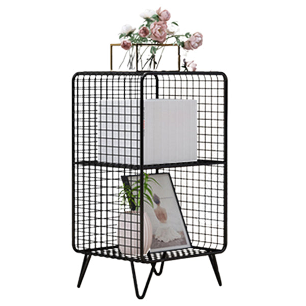 Modern Style Bookcase Standard Closed Back Metal Bookshelf for Home 14"L x 12"W x 26"H Black Clearhalo 'Bookcases' 'furn' 'furn_bookcases' 'Furniture' 'furniture_bookcases' 'Office Furniture' 4969698