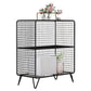 Modern Style Bookcase Standard Closed Back Metal Bookshelf for Home 24"L x 12"W x 28"H Black Clearhalo 'Bookcases' 'furn' 'furn_bookcases' 'Furniture' 'furniture_bookcases' 'Office Furniture' 4969710