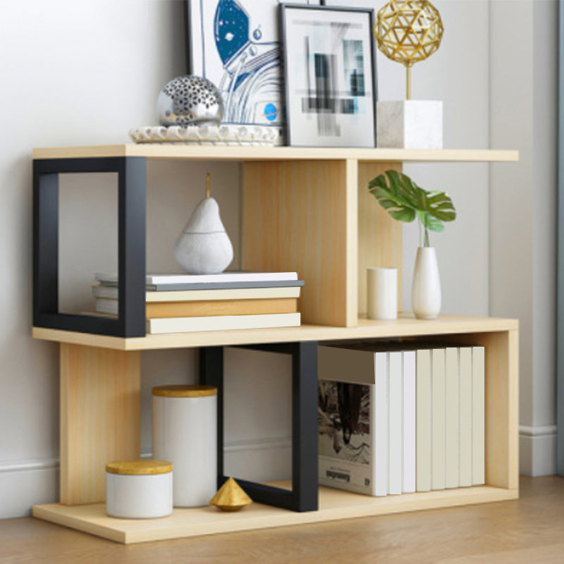 Wood Standard Bookcase Contemporary Style Open Back Bookshelf for Home Office Clearhalo 'Bookcases' 'Furniture' 'furniture_bookcases' 'Office Furniture' 4970457