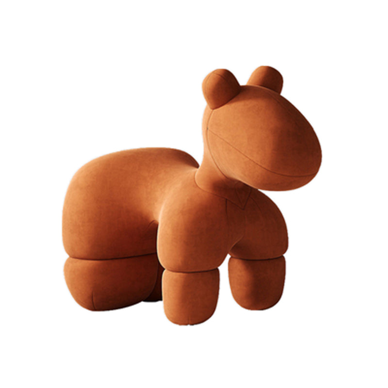 Parsons Chair Modern Armless Tight Back Chair for Living Room 29.5"L x 16"W x 25"H Brown Clearhalo 'Accent Chairs' 'accent_chairs' 'Chairs & Seating' 'furn' 'furn_accent_chairs' 'Furniture' 'furniture_accent_chairs' 'Living Room Furniture' 4970522