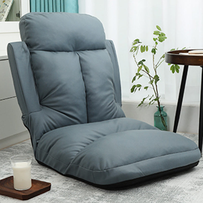 Faux Leather/Linen Chair 20.8 "L x 21.6"W x 25.9"H Convertible Chair Clearhalo 'Accent Chairs' 'accent_chairs' 'Chairs & Seating' 'furn' 'furn_accent_chairs' 'Furniture' 'furniture_accent_chairs' 'Living Room Furniture' 4970565