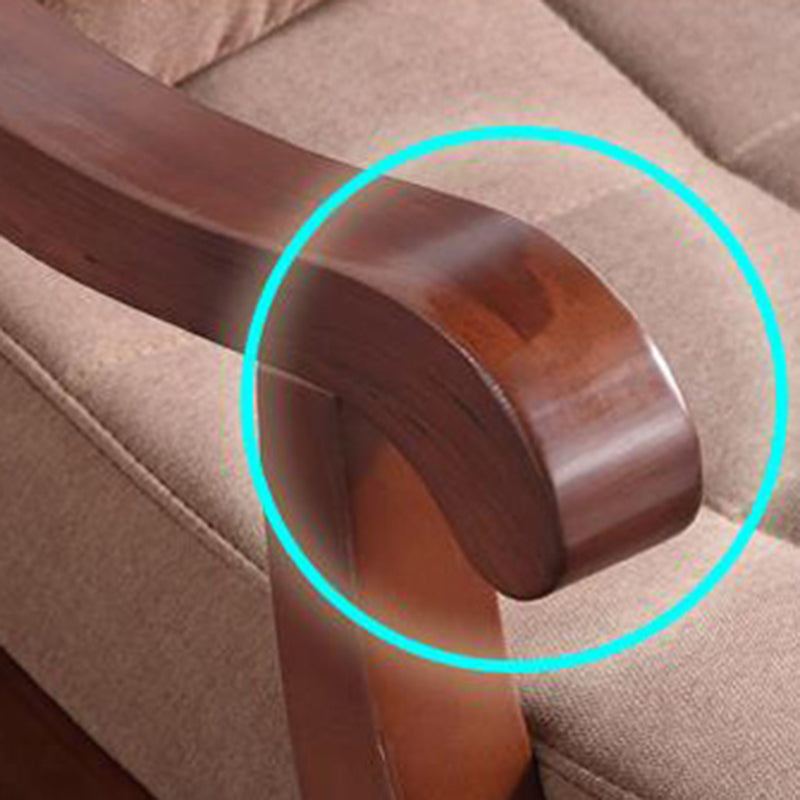 26.37" L x 49.21" W x 35.03" H Lounge Chair Solid Wood Accent Chair for Living Room Clearhalo 'Accent Chairs' 'accent_chairs' 'Chairs & Seating' 'furn' 'furn_accent_chairs' 'Furniture' 'furniture_accent_chairs' 'Living Room Furniture' 4970601