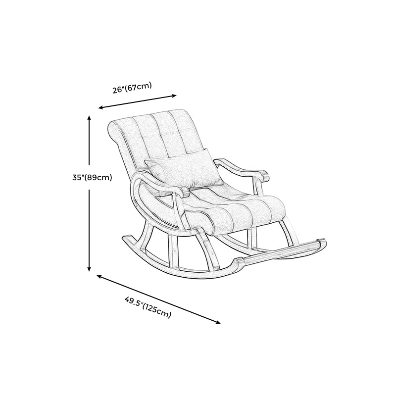 26.37" L x 49.21" W x 35.03" H Lounge Chair Solid Wood Accent Chair for Living Room Clearhalo 'Accent Chairs' 'accent_chairs' 'Chairs & Seating' 'furn' 'furn_accent_chairs' 'Furniture' 'furniture_accent_chairs' 'Living Room Furniture' 4970602
