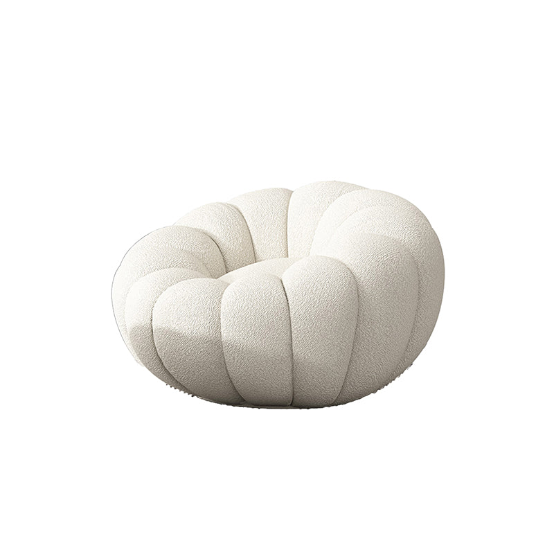 Faux Leather/Faux Fur Chair 37.4" L x 37.4" W x 25.6" H Convertible Chair Clearhalo 'Accent Chairs' 'accent_chairs' 'Chairs & Seating' 'furn' 'furn_accent_chairs' 'Furniture' 'furniture_accent_chairs' 'Living Room Furniture' 4970612