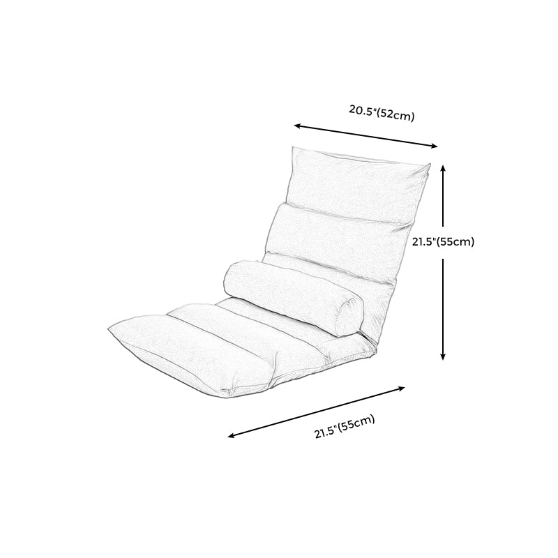 Fabric Slipper Convertible Chair 39.3" L x 21.6" W x 21.6" H Chair for Bedroom Clearhalo 'Accent Chairs' 'accent_chairs' 'Chairs & Seating' 'furn' 'furn_accent_chairs' 'Furniture' 'furniture_accent_chairs' 'Living Room Furniture' 4970655