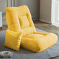 18.50" L x 19.68" W x 24.40" H Linen Accent Chair Armless Fade-Resistant Lounge Chair Yellow Clearhalo 'Accent Chairs' 'accent_chairs' 'Chairs & Seating' 'Furniture' 'furniture_accent_chairs' 'Living Room Furniture' 4970671